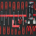 KS TOOLS Juego de alicates y destornilladores, 59 pzs, en sistema modular 1/1 ( 711.1059 )