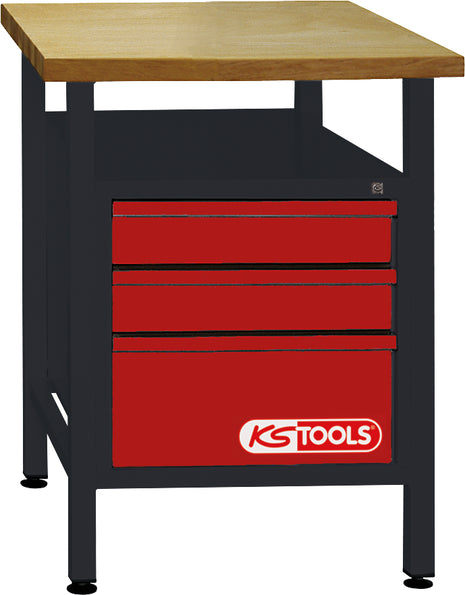 KS TOOLS banco de trabajo con 3 cajones, Al840xAn600xP600mm ( 865.0010 )