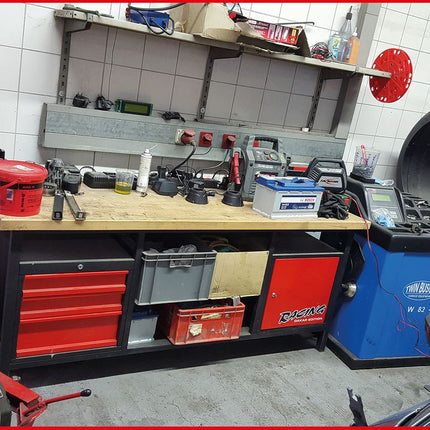 KS TOOLS XXL-Werkbank mit 3 Schubladen und 1 Tür ( 865.0201 ) - Toolbrothers