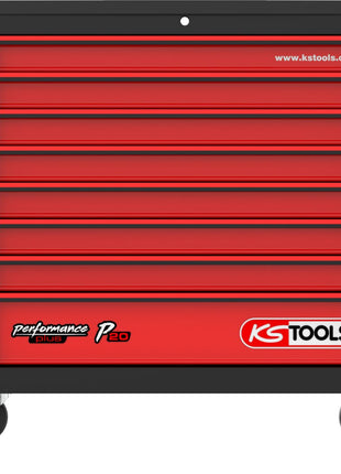 KS TOOLS PERFORMANCEplus P20 SCHWARZ/ROT Werkstattwagen mit 8 Schubladen ( 873.2008 ) - Toolbrothers