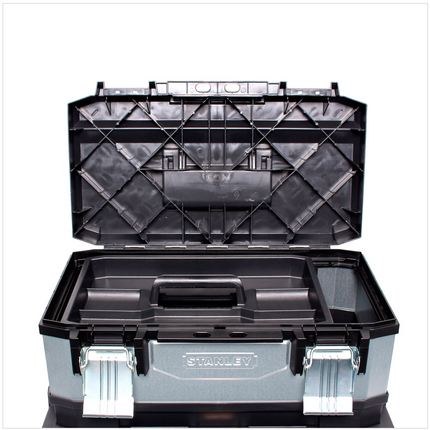 Stanley Werkzeugbox mit integrierter Schublade - rollende Werkstatt (Galvanisiert) 1-95-833 - Toolbrothers