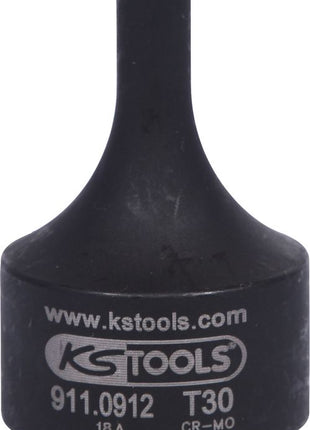 KS TOOLS 1/2" Kraft-Bit-Stecknuss Torx, kurz, T30 ( 911.0912 ) - Toolbrothers