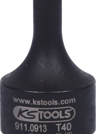 KS TOOLS 1/2" Kraft-Bit-Stecknuss Torx, kurz, T40 ( 911.0913 ) - Toolbrothers