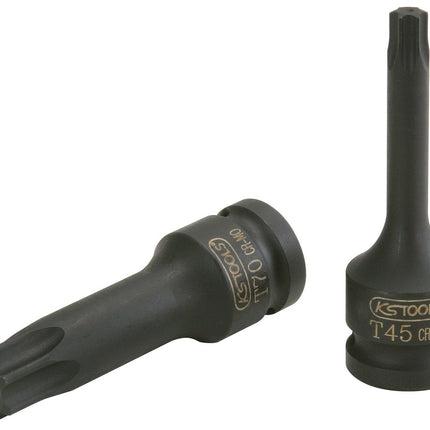 KS TOOLS 1/2" Kraft-Bit-Stecknuss Torx, lang, T80 ( 911.0922 ) - Toolbrothers