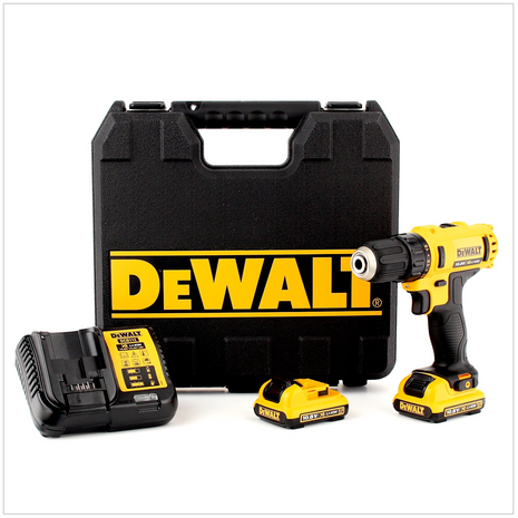 DeWalt DCD 710 D2 10,8V XR Li-Ion Akku-Bohrschrauber mit 2 x 2 Ah Akkus, Lader, Koffer - Toolbrothers