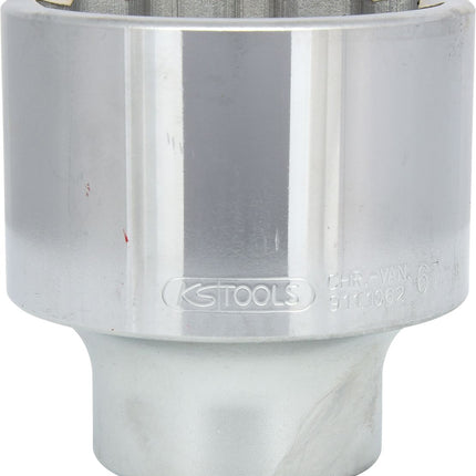 KS TOOLS 1" 12-kant-Stecknuss, kurz, 67 mm ( 911.1062 ) - Toolbrothers