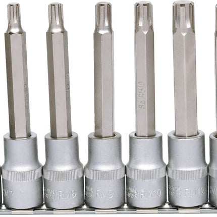 KS TOOLS 1/2" Bit-Stecknuss RIBE-Satz, 9-tlg, M5-M14 ( 911.1335 )