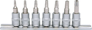 KS TOOLS 1/4" Bit-Stecknuss-Satz, 7-tlg, TB10-TB40 mit Stirnlochbohrung ( 911.1460 ) - Toolbrothers