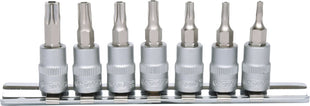 KS TOOLS 1/4" Bit-Stecknuss-Satz, 7-tlg, TB10-TB40 mit Stirnlochbohrung ( 911.1460 ) - Toolbrothers