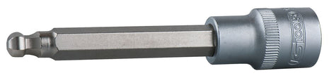 KS TOOLS 1/2" Bit-Stecknuss Innensechskant mit Kugelkopf, lang, 5mm ( 911.1655 ) - Toolbrothers