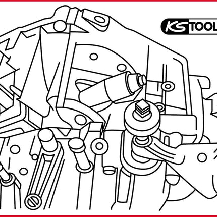 KS TOOLS Abzieher für Ausrückwelle für Fiat Ducato ( 911.2440 ) - Toolbrothers