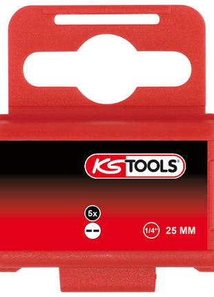 KS TOOLS 1/4" Bit Spanner, 25mm, 6mm, 5er Pack ( 911.2914 ) - Toolbrothers