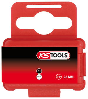KS TOOLS 1/4" Bit Spanner, 25mm, 6mm, 5er Pack ( 911.2914 )