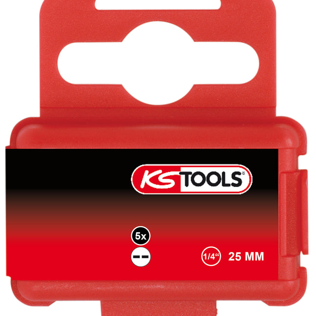 KS TOOLS 1/4" Bit Spanner, 25mm, 10mm 5er Pack ( 911.2920 ) - Toolbrothers