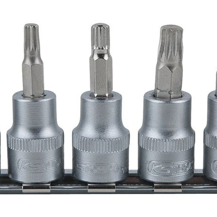 KS TOOLS 3/8" Bit-Stecknuss-Satz XZN, 5-tlg, M4-M10 ( 911.3923 ) - Toolbrothers