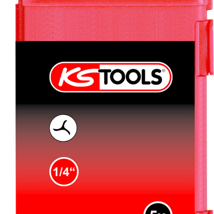 KS TOOLS 1/4" Bit TRIWING, 75mm, #4, 5er Pack ( 911.7719 ) - Toolbrothers