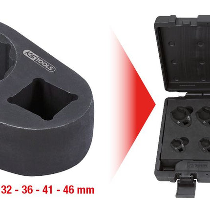 KS TOOLS Juego llaves abiertas para conductos, medidas 19 - 46mm, 10 pzs ( 913.1300 )