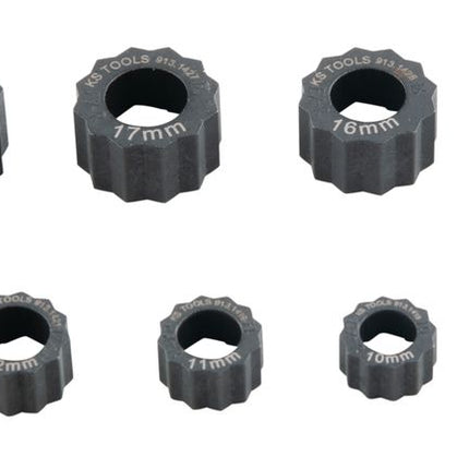 KS TOOLS Spezial-Muttern-Ausdreher-Satz, 12-tlg ( 913.1415 ) - Toolbrothers