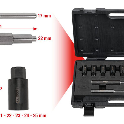 KS TOOLS Radsicherungs-Demontageset, 10-tlg ( 913.1480 ) - Toolbrothers