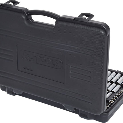 KS TOOLS 1/4"+3/8"+1/2" CHROMEplus Steckschlüssel-Satz, 124-tlg ( 918.0724 ) - Toolbrothers