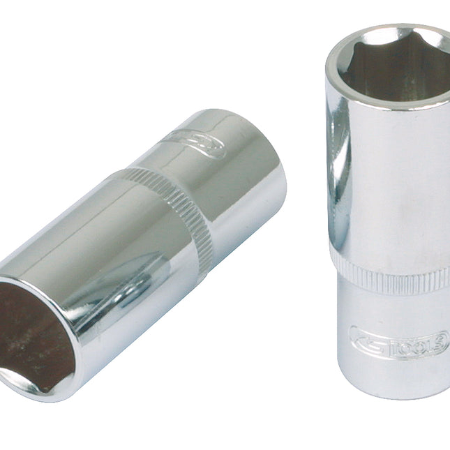 KS TOOLS 1/2" CHROMEplus Sechskant-Stecknuss, lang, 34mm ( 918.1256 ) - Toolbrothers