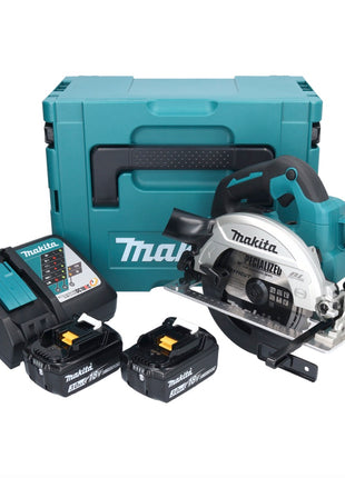 Makita DHS 661 RFJU Akku Handkreissäge 18 V 165 mm Brushless + 2x Akku 3,0 Ah + Ladegerät + Makpac - Toolbrothers