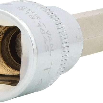 KS TOOLS 1/2" CHROMEplus Bit-Stecknuss Torx, lang, T40 ( 918.1646 ) - Toolbrothers