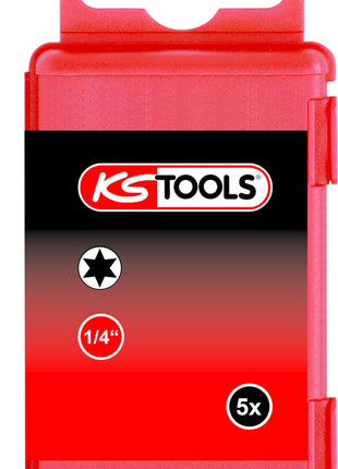 KS TOOLS 1/4" TORSIONpower Bit Torx, 75mm, T20, 5er Pack ( 918.3561 ) - Toolbrothers