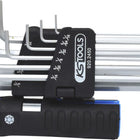 KS TOOLS 3 in 1 Innen6kant-Winkelstiftschlüssel-Satz,10-tlg XL, Kugelkopf, Zoll ( 920.2450 ) - Toolbrothers