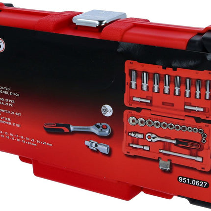 KS TOOLS 3/8" Steckschlüssel-Satz, 27-tlg ( 951.0627 ) - Toolbrothers