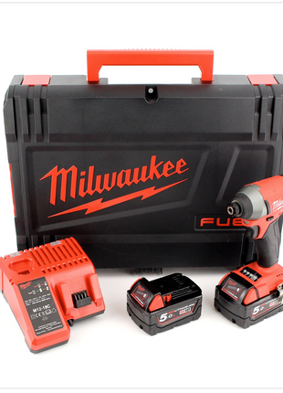 Milwaukee M18 FID 502X Akku Schlagschrauber Set 18 V Li-ion inkl. 2x 5Ah Akku, Ladegerät, Koffer - Toolbrothers