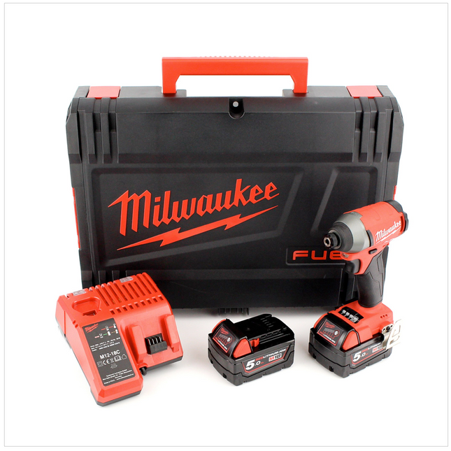 Milwaukee M18 FID 502X Akku Schlagschrauber Set 18 V Li-ion inkl. 2x 5Ah Akku, Ladegerät, Koffer - Toolbrothers