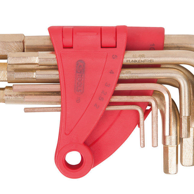 KS TOOLS BRONZEplus Innensechskant-Winkelstiftschlüssel-Satz 8-tlg  ( 963.1512 )