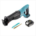 Makita DJR 182 M1 Akku Recipro Säbelsäge 18 V Li-Ion + 1 x 4,0 Ah Akku + 2 x Sägeblätter - ohne Ladegerät - Toolbrothers