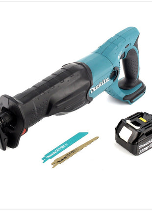 Makita DJR 182 18V Li-ion Akku Recipro Säbelsäge mit BL 1850 B Akku 5 Ah und 2 Sägeblättern - Toolbrothers