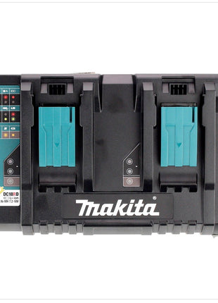 Makita DC 18 RD ZE Ladegerät 7.2V - 18 V für 2 Li-Ion Akkus - 2-fach Ladegerät mit Einlage - Toolbrothers