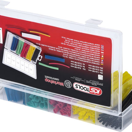 KS TOOLS Sortiment Schrumpfschläuche, farbig, 100-tlg ( 970.0540 ) - Toolbrothers