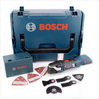 Bosch GOP 18 V-EC Professional Akku Multi Cutter Multifunktionswerkzeug in L-Boxx mit 20 tlg. Zubehör ( 06018B0002 ) - Toolbrothers