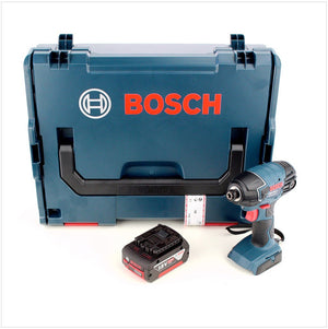 Bosch GDR 18 V-LI 18 V Akku Drehschlagschrauber in L-Boxx und 1x GBA 6 Ah Akku