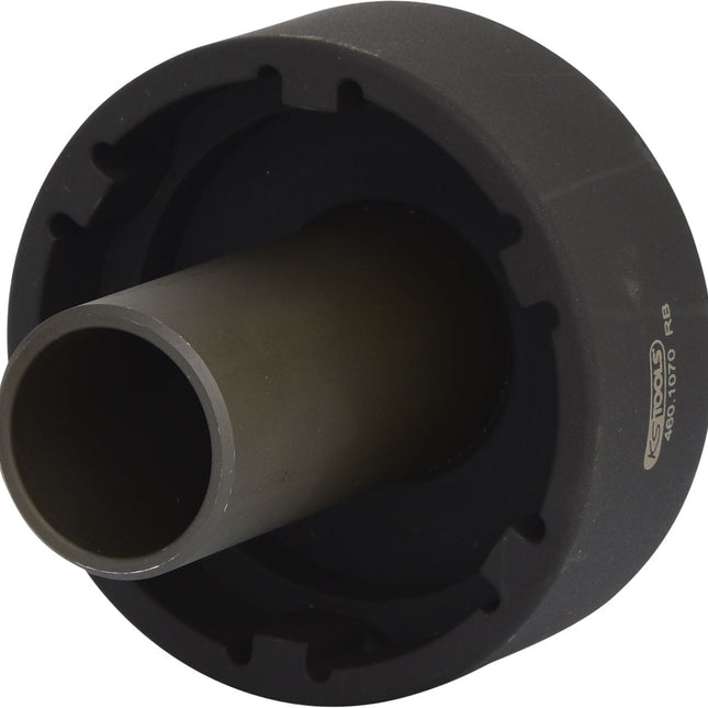 KS TOOLS 3/4" Nutmuttern-Schlüssel mit 6 Zapfen mit Führungsrohr für Mercedes, Innenzapfen Ø 46 mm ( 460.1070 ) - Toolbrothers