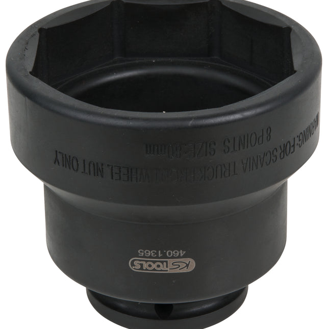 KS TOOLS 3/4" Achsmuttern-Schlüssel, 8-kant, für Scania, 80 mm ( 460.1365 ) - Toolbrothers
