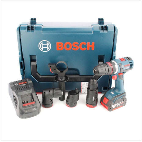 Bosch GSR 18 V-EC FC2 Akku Bohrschrauber in L-Boxx mit GAL 1880 Ladegerät und 1x GBA 6 Ah Akku und Bohrfutter GFA GEA GWA GHA FC2 - Toolbrothers