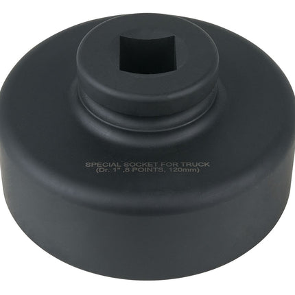 KS TOOLS Llave para tuercas de eje de 1', 8 cantos, corta, 120 mm ( 460.3330 )