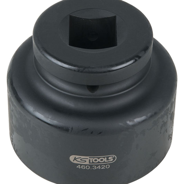 KS TOOLS 1" Achsmuttern-Schlüssel, 8-kant, kurz, 75 mm ( 460.3420 )