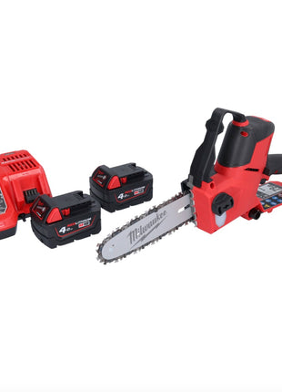 Sierra de podar a batería Milwaukee M18 FHS20-402 18 V 20 cm + 2x baterías 4,0 Ah + cargador