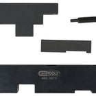KS TOOLS Montagehilfe-Satz für Steuergehäusedeckel für Volvo, 4-tlg ( 460.3970 ) - Toolbrothers