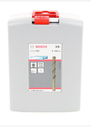 Bosch Pro Box Metallbohrer Set HSS ( Cobalt-Legierung ) - 19 - teilig 1 - 10 mm ( 2608587014 ) - Toolbrothers