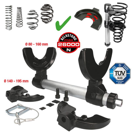 KS TOOLS Universal Federspanner-Satz, 6-tlg ( 500.8400 ) - Toolbrothers