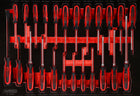 KS TOOLS Schraubendreher-Satz in Schaumstoffeinlage, 24-tlg ( 811.0024 ) - Toolbrothers