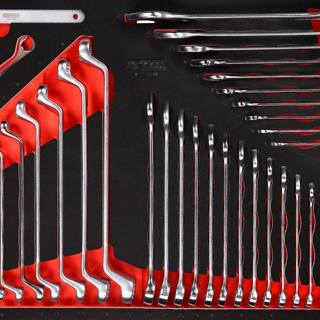 KS TOOLS Schraubenschlüssel-Satz in Schaumstoffeinlage, 38-tlg ( 811.0038 ) - Toolbrothers